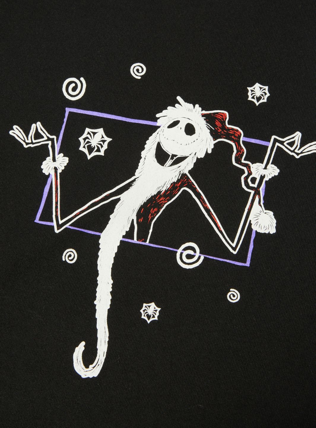 HUF x Disney Nightmare Before Christmas Xmas T-Shirt Black | ResellZone