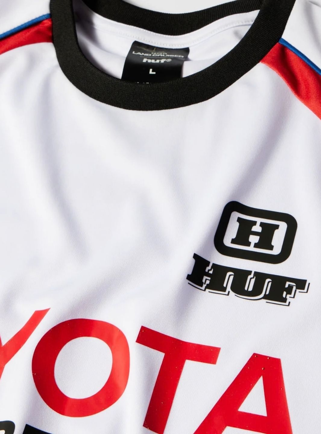 HUF x Toyota Land Cruiser Rally Jersey White | ResellZone