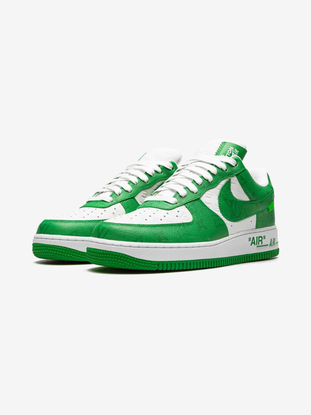 Louis Vuitton Nike Air Force 1 Low By Virgil Abloh White Green - 1A9VAU | ResellZone