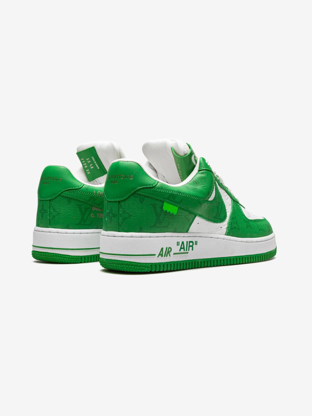 Louis Vuitton Nike Air Force 1 Low By Virgil Abloh White Green - 1A9VAU | ResellZone