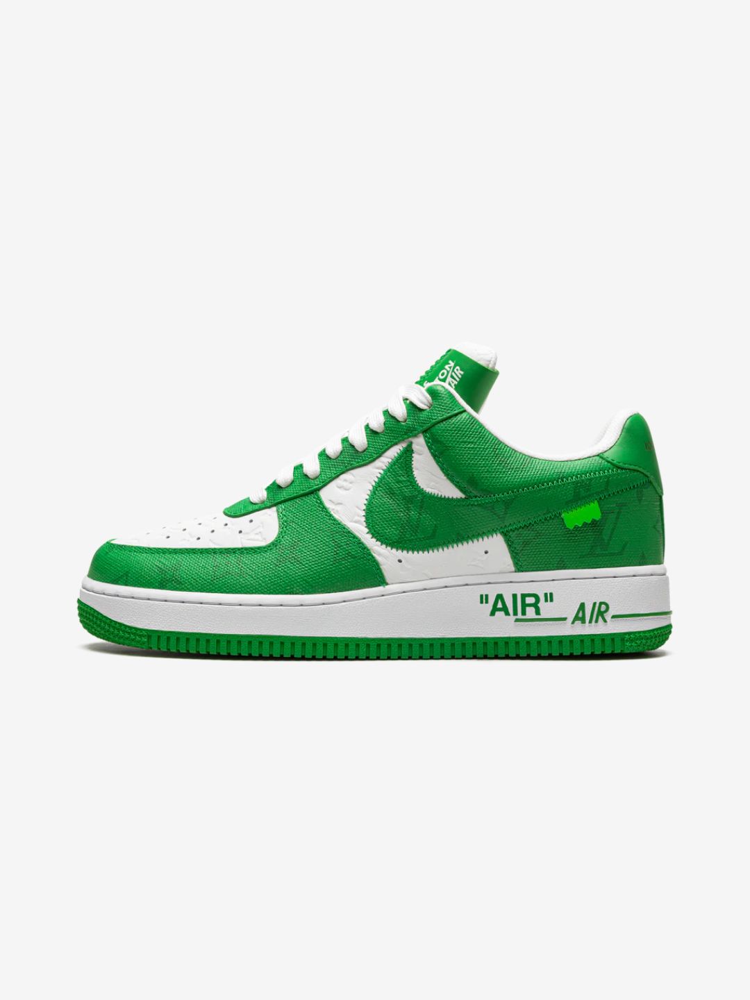 Louis Vuitton Nike Air Force 1 Low By Virgil Abloh White Green - 1A9VAU | ResellZone