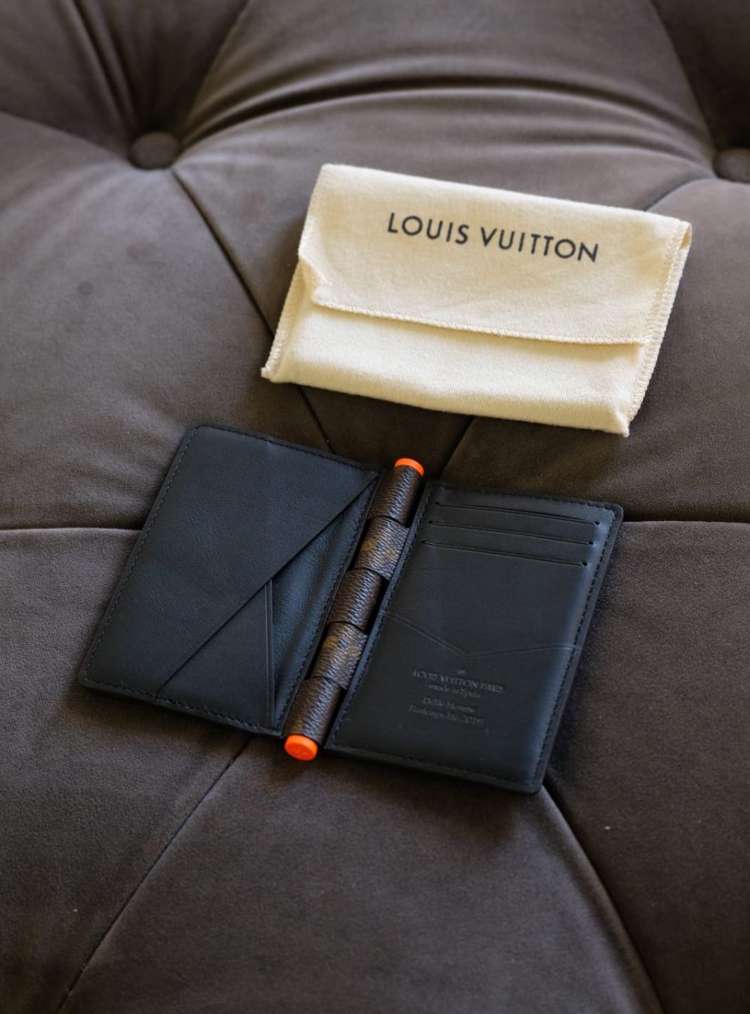 Louis Vuitton Pocket Organizer Monogram Solar Ray Orange Brown | ResellZone