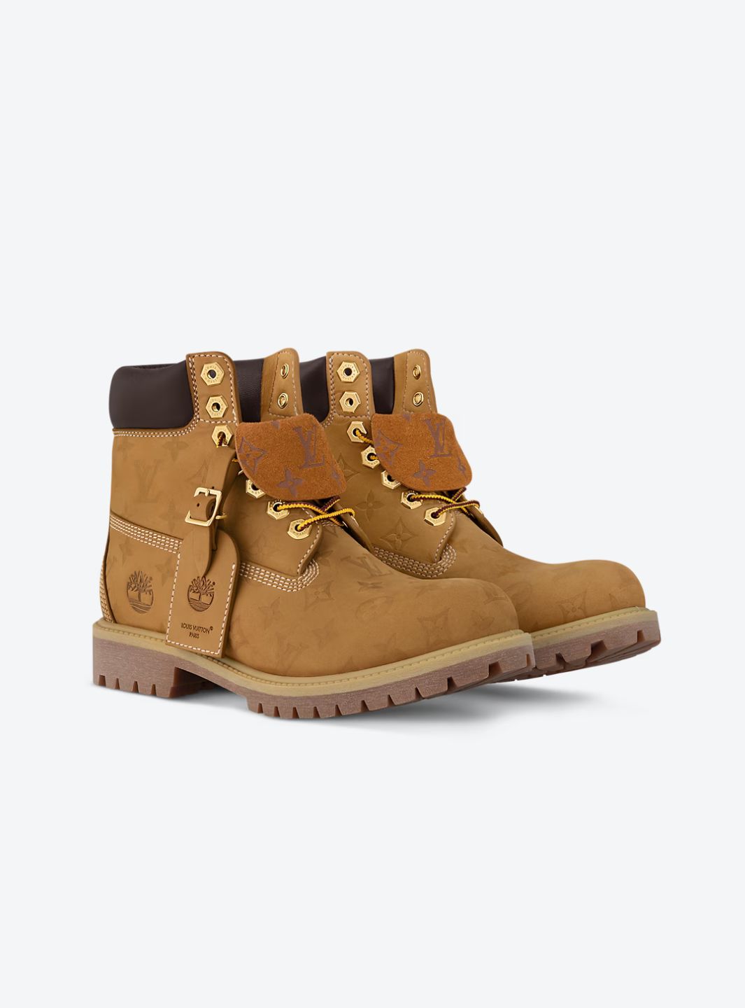 Louis Vuitton Timberland 6" Ankle Boot Wheat Monogram - 1AD72X | ResellZone