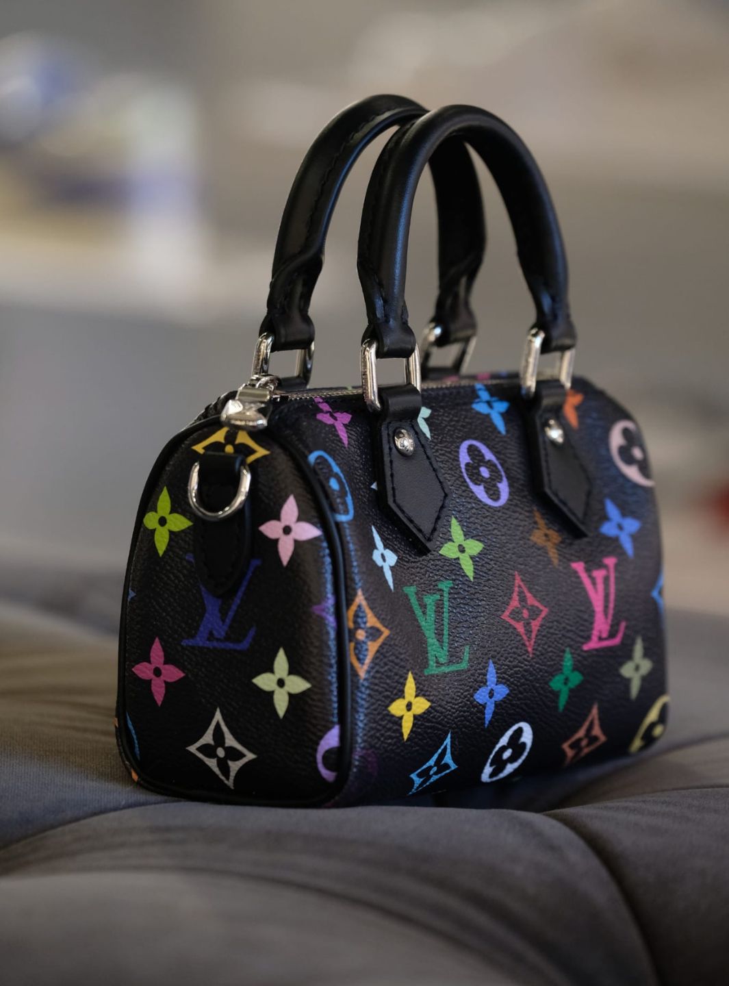 Louis Vuitton x Takashi Murakami Nano Speedy Black | ResellZone