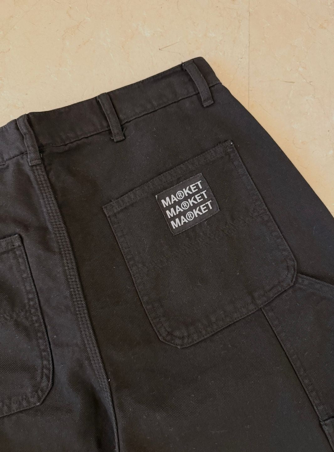 Market Studios Black Pants Double Knee Workpants | ResellZone