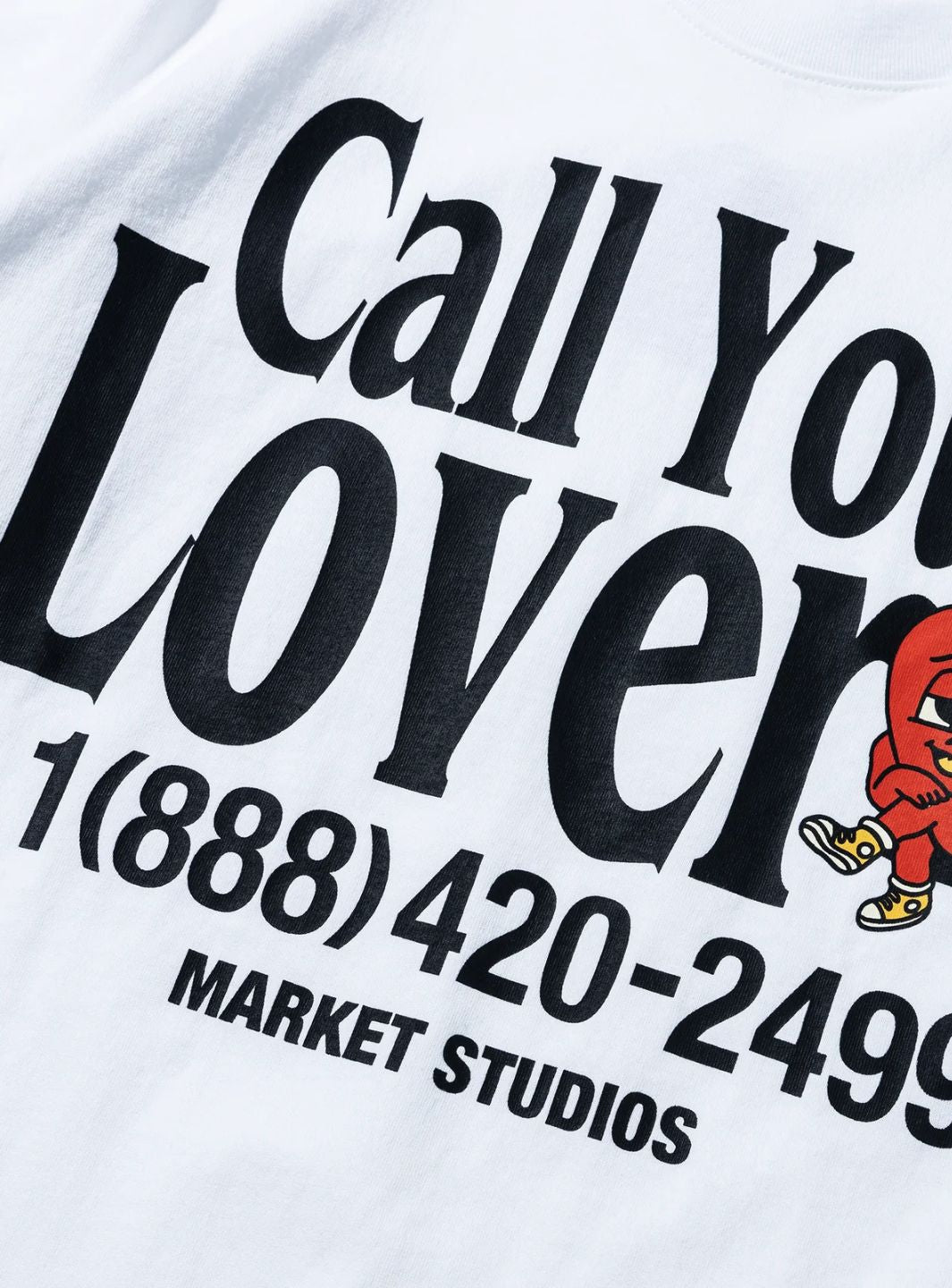 Market Studios Call Your Lover T-Shirt White | ResellZone