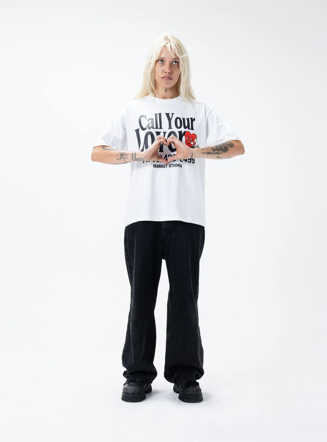 Market Studios Call Your Lover T-Shirt White | ResellZone