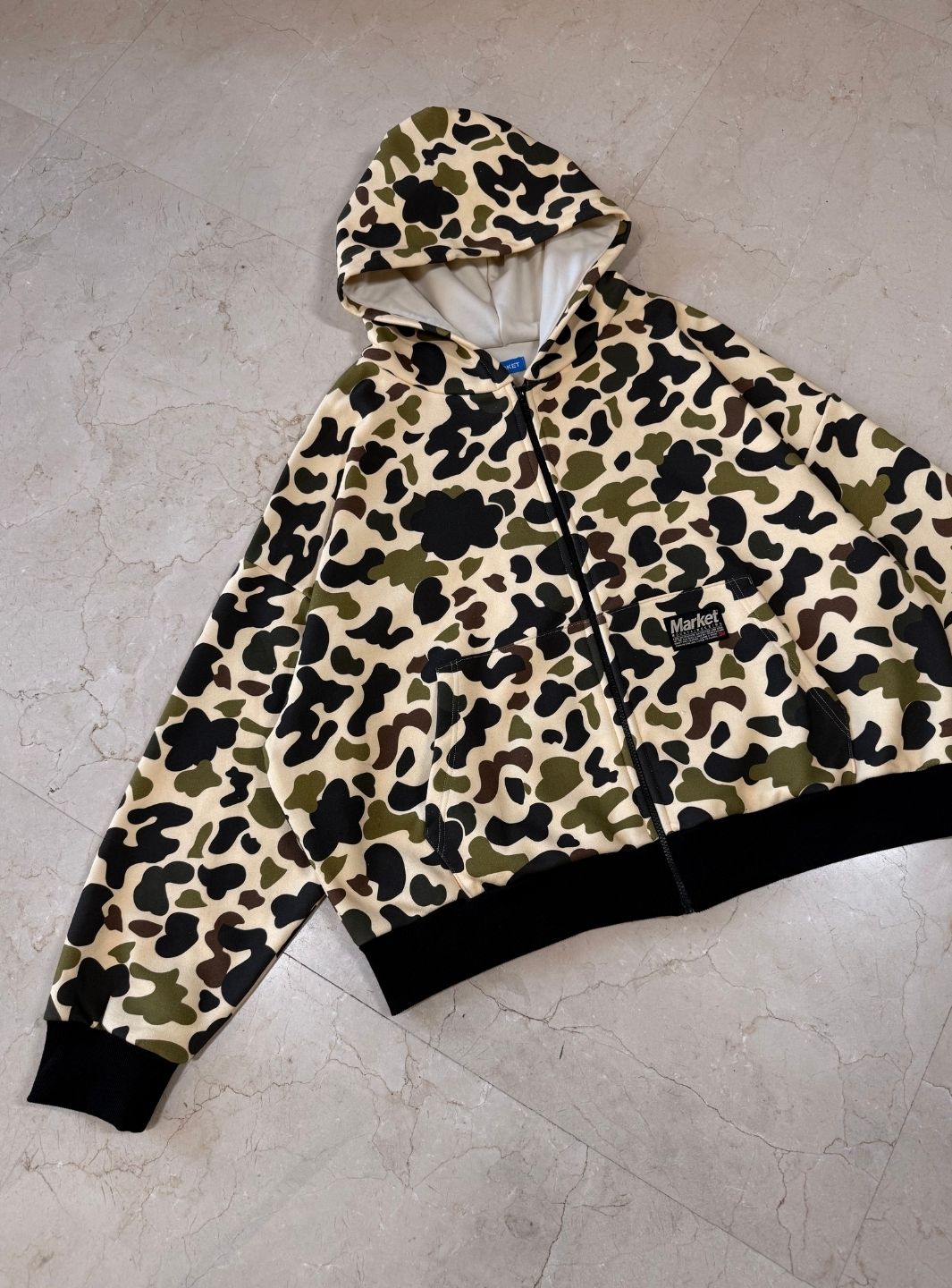 Market Studios Camo Zip Hoodie | ResellZone