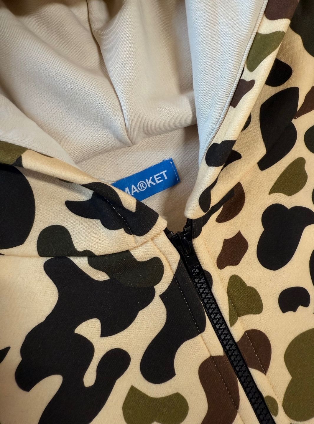 Market Studios Camo Zip Hoodie | ResellZone