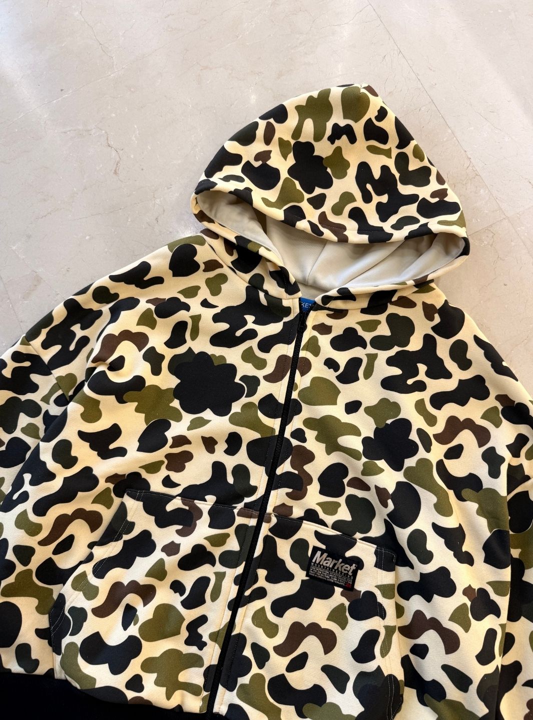 Market Studios Camo Zip Hoodie | ResellZone