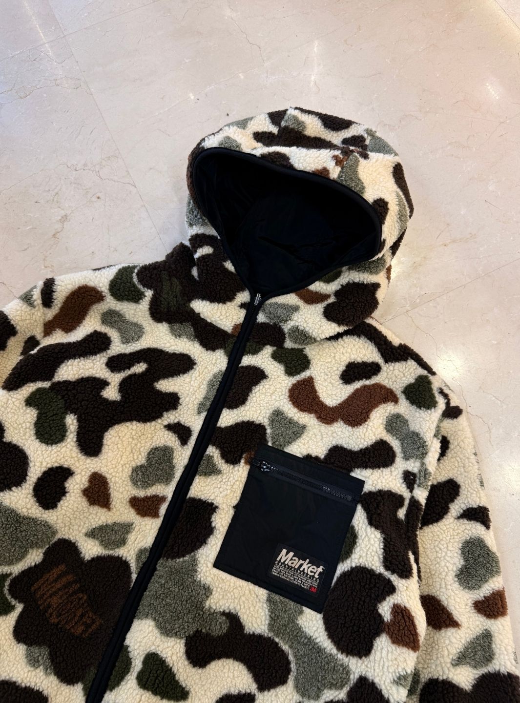 Market Studios Fleece Jacket Camouflage | ResellZone