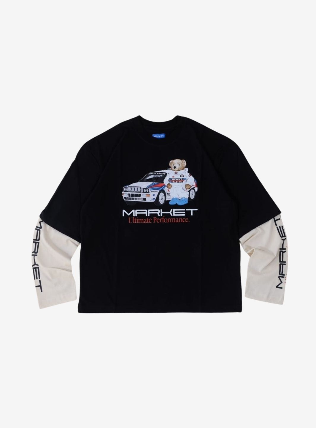 Market Studios Longsleeve Racing Bear Black | ResellZone