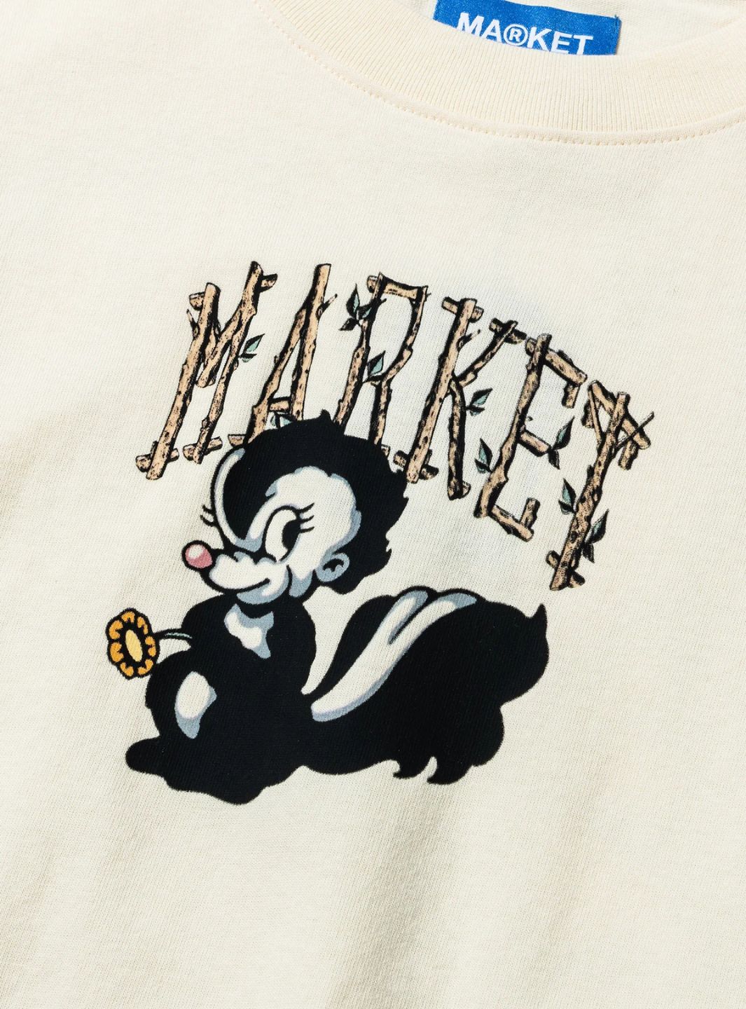 Market Studios Smiley Quiet Cabin T-Shirt Cream | ResellZone