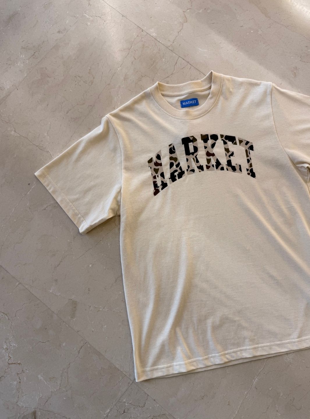 Market Studios T-Shirt Cream Camo | ResellZone