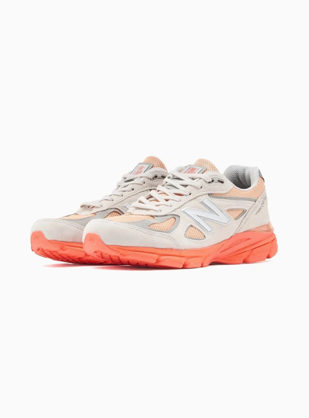 New Balance 990v4 MiUSA Moonbeam Tangerine Heat - U990MO4 | ResellZone