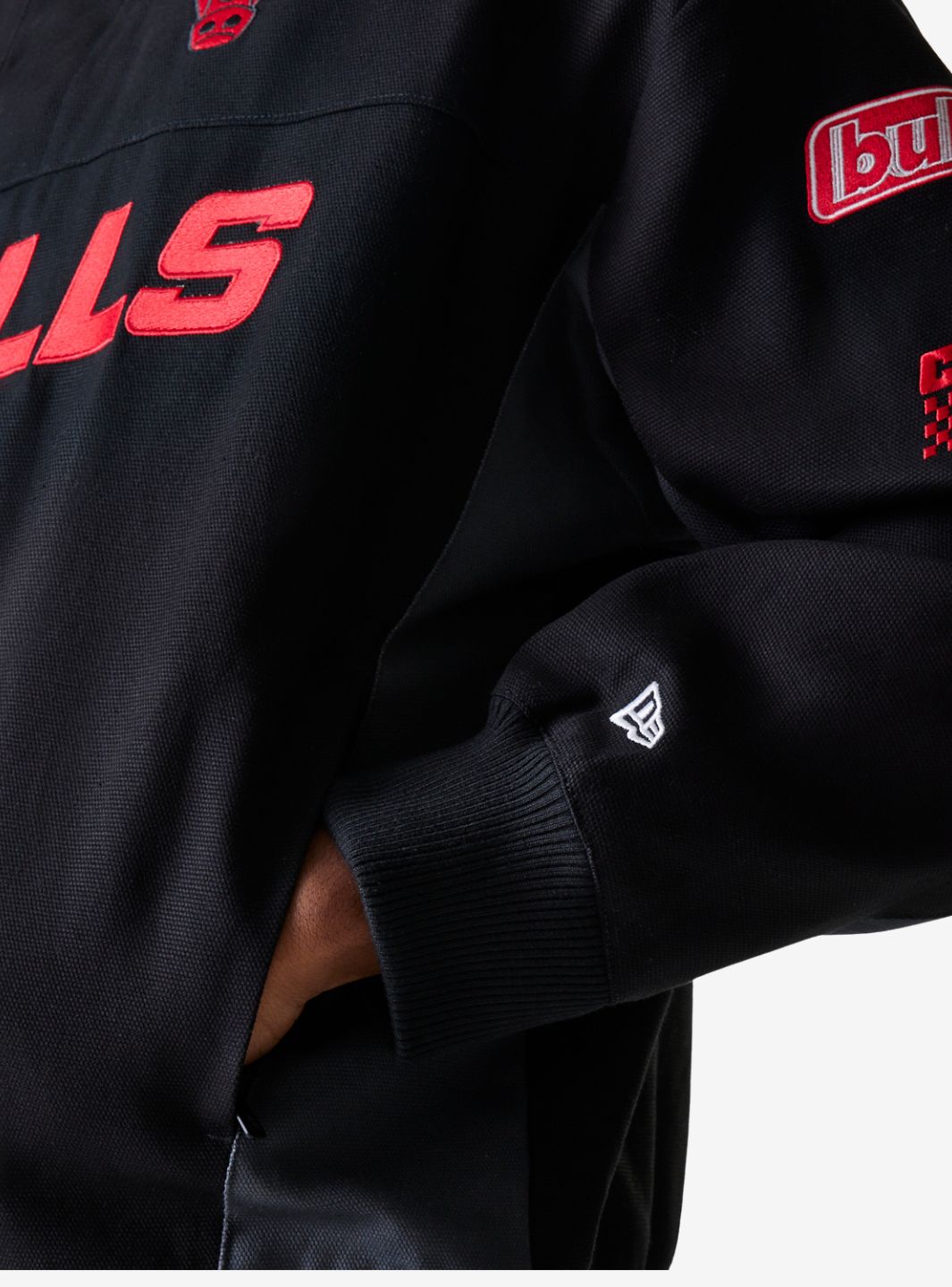New Era Chicago Bulls NBA Black Motorsports Jacket - 60684334 | ResellZone