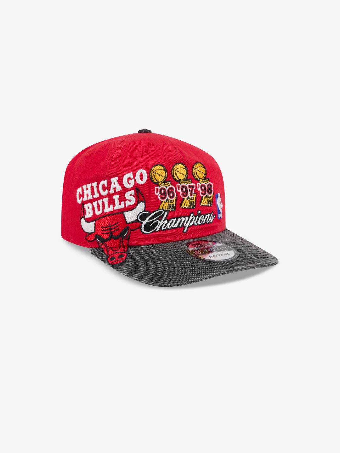 New Era Chicago Bulls NBA Champions Red 9TWENTY Adjustable Cap | ResellZone