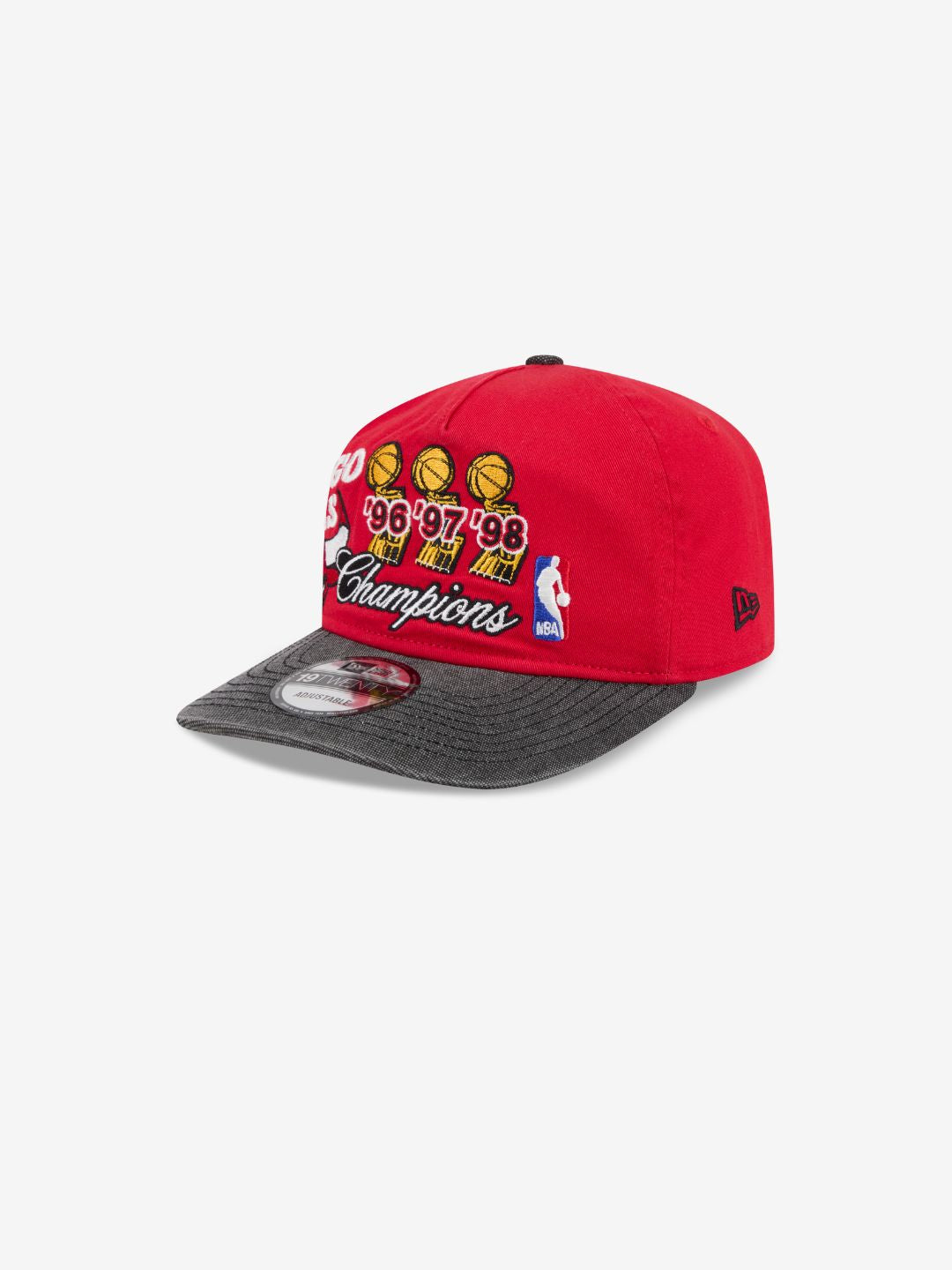 New Era Chicago Bulls NBA Champions Red 9TWENTY Adjustable Cap | ResellZone