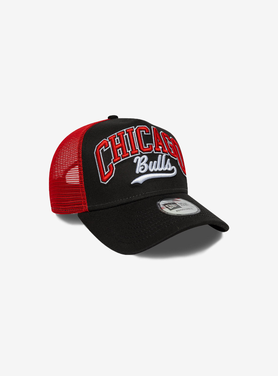 New Era Chicago Bulls NBA Script E-Frame Trucker 9FORTY Cap - 60667566 | ResellZone