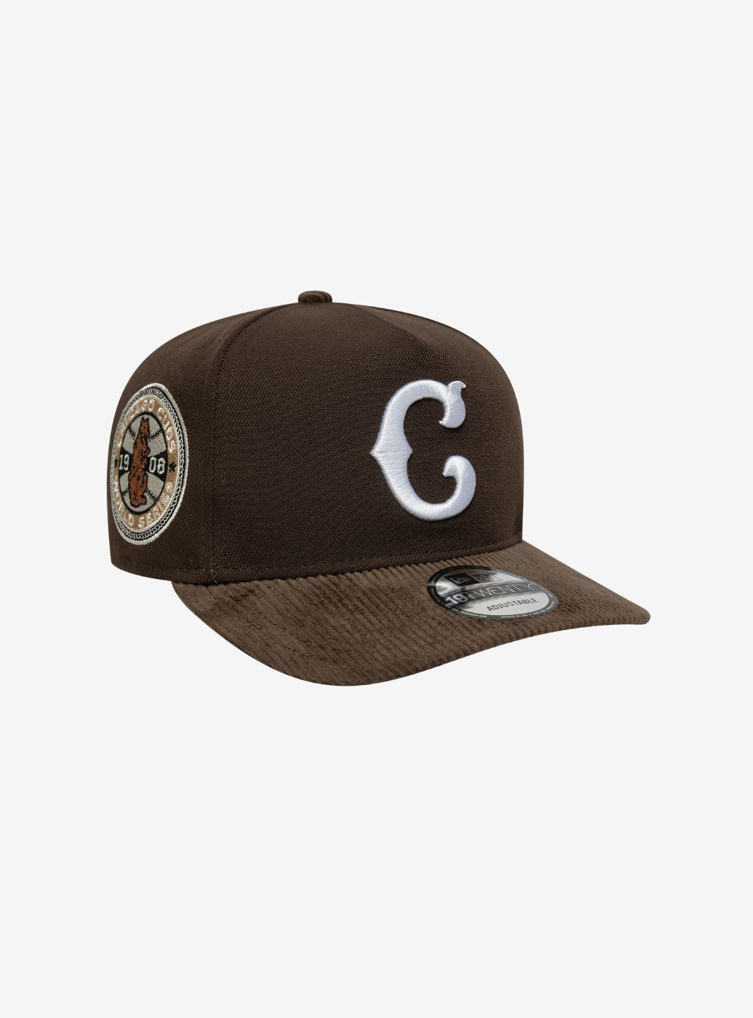 New Era Chicago Cubs MLB Cooperstown Cord Dark Brown 19TWENTY Adjustable Cap - 60758936 | ResellZone