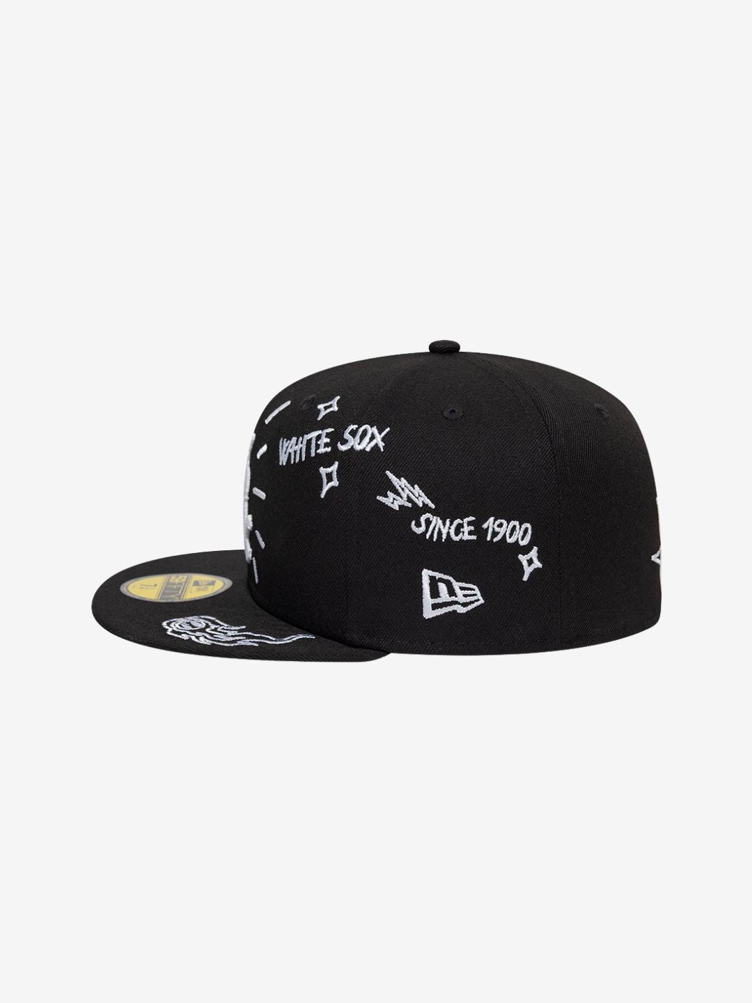 New Era Chicago White Sox Scribble MLB 59FIFTY Black Fitted Cap | ResellZone