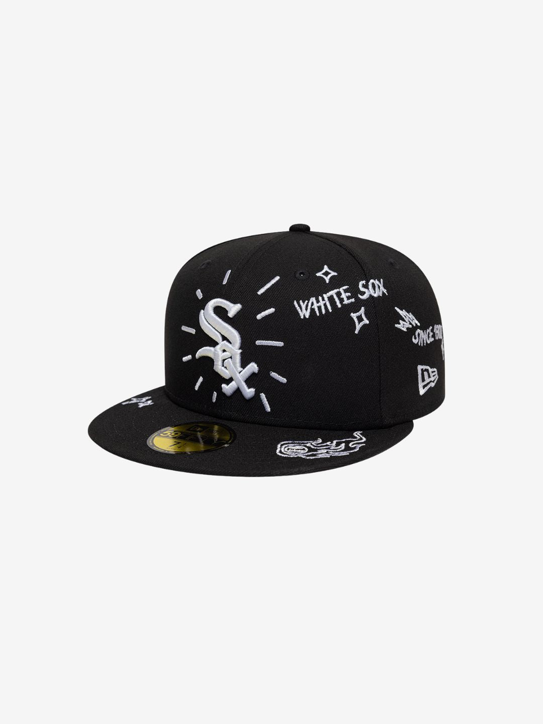 New Era Chicago White Sox Scribble MLB 59FIFTY Black Fitted Cap | ResellZone