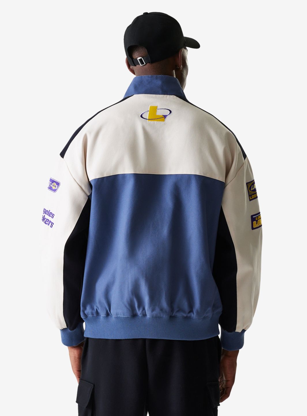 New Era LA Lakers NBA Dark Blue Motorsports Jacket - 60684335 | ResellZone