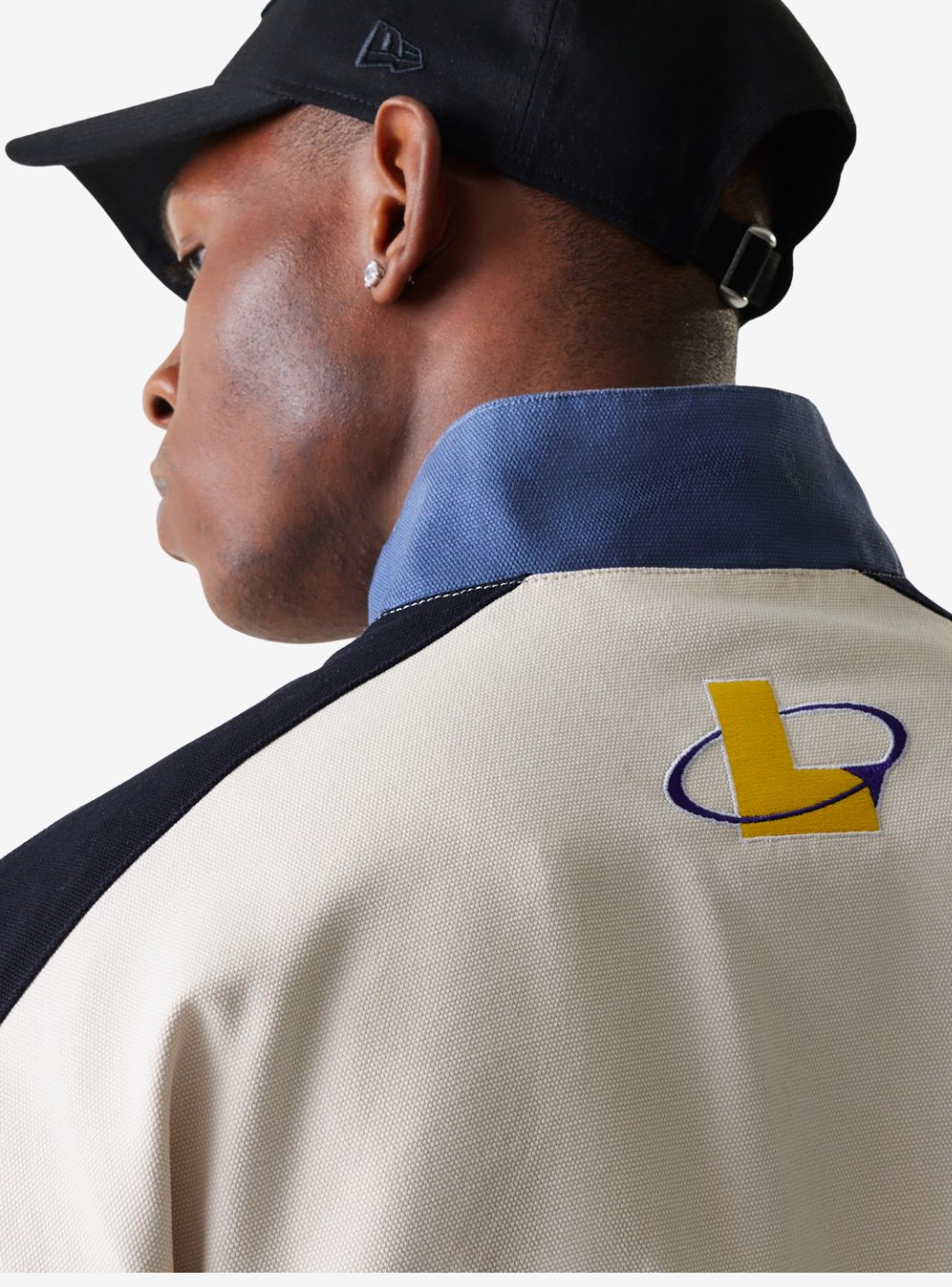 New Era LA Lakers NBA Dark Blue Motorsports Jacket - 60684335 | ResellZone