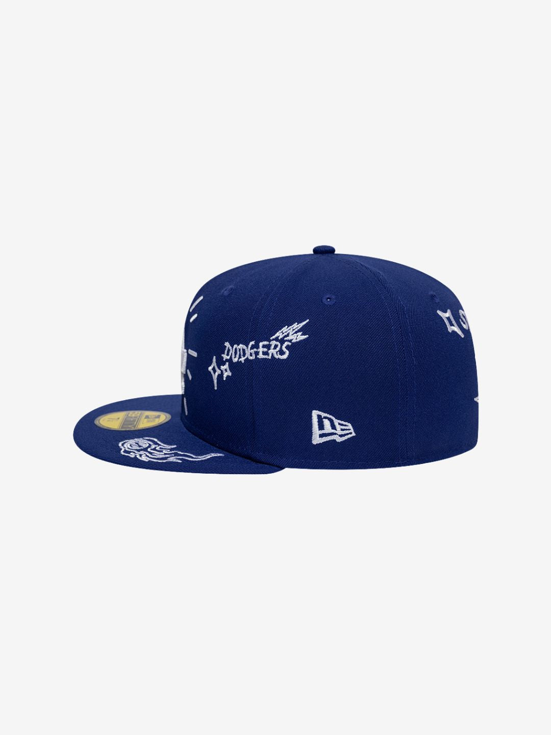 New Era Los Angeles Dodgers Scribble MLB 59FIFTY Blue Fitted Cap | ResellZone