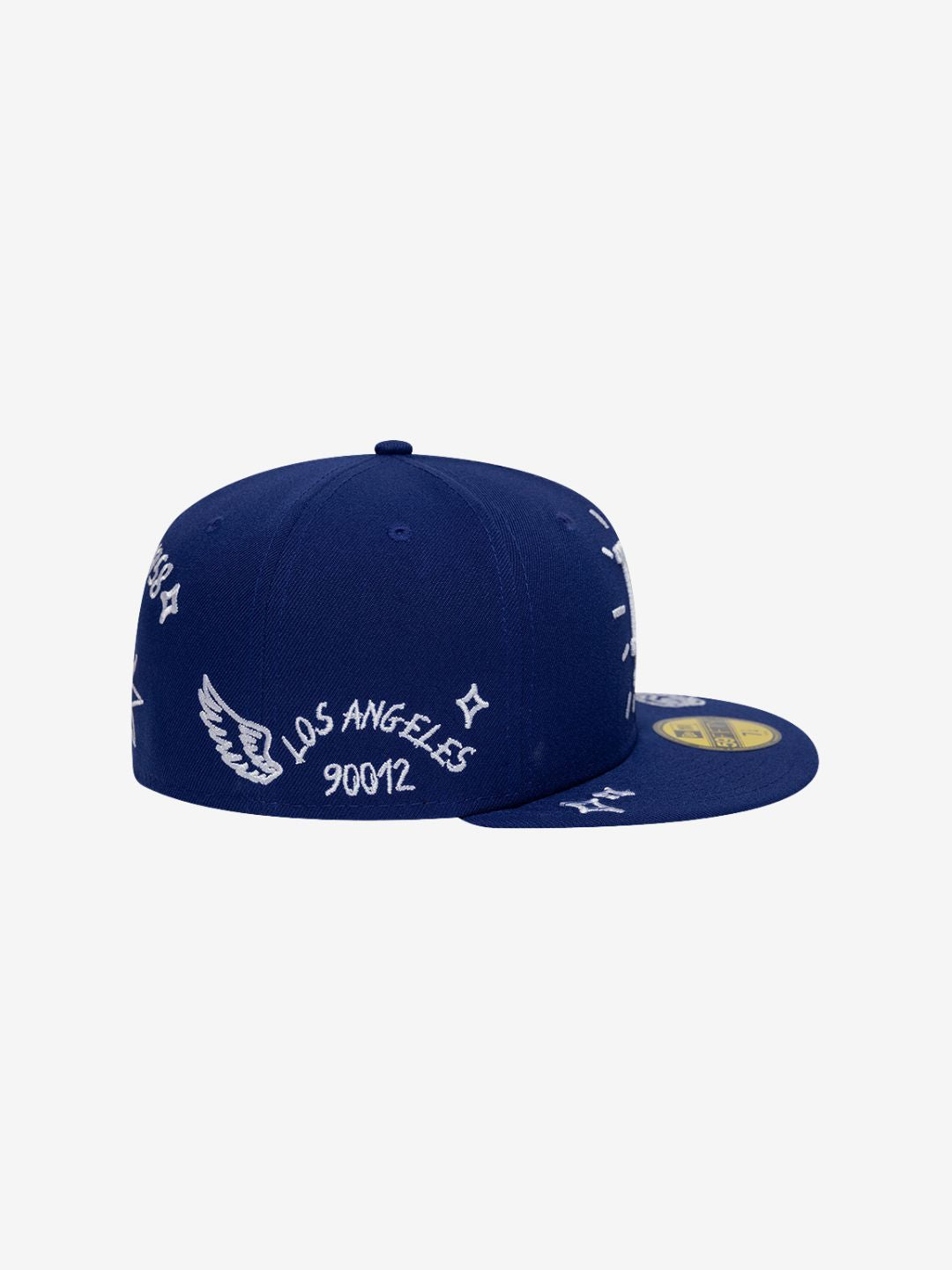 New Era Los Angeles Dodgers Scribble MLB 59FIFTY Blue Fitted Cap | ResellZone