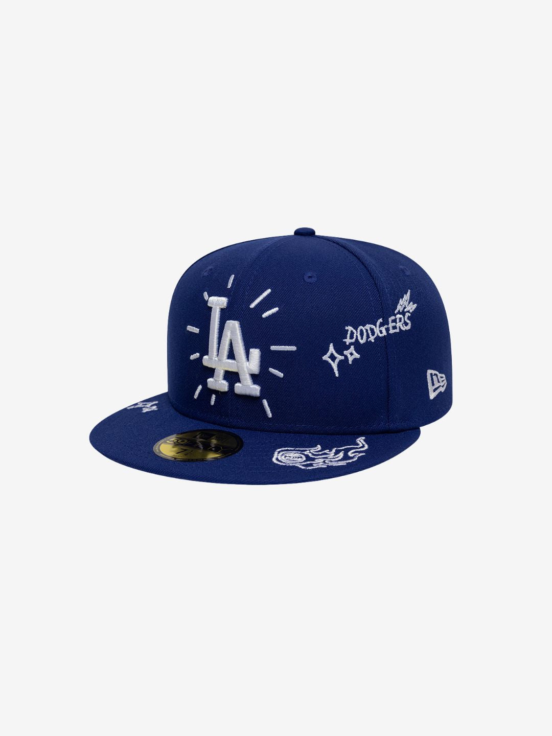 New Era Los Angeles Dodgers Scribble MLB 59FIFTY Blue Fitted Cap | ResellZone