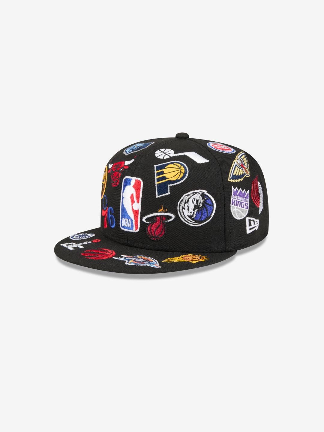 New Era NBA All Over Black 59FIFTY Fitted Cap - 60803222 | ResellZone