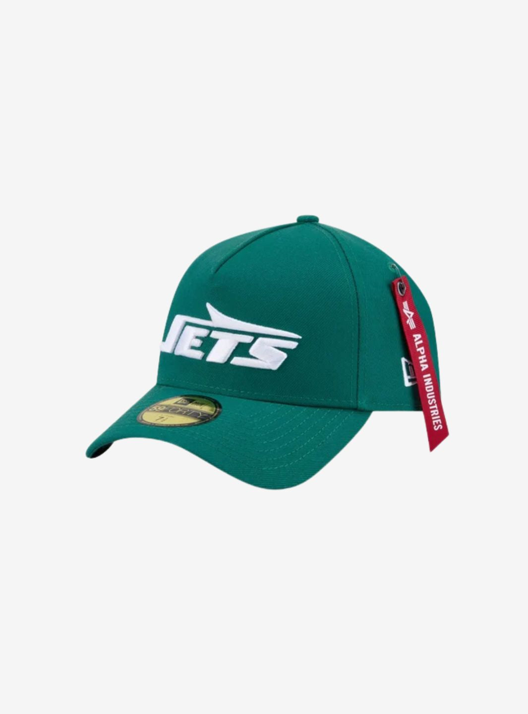 New Era New York Jets NFL Alpha Industries Black 59FORTY A-Frame Fitted Cap | ResellZone