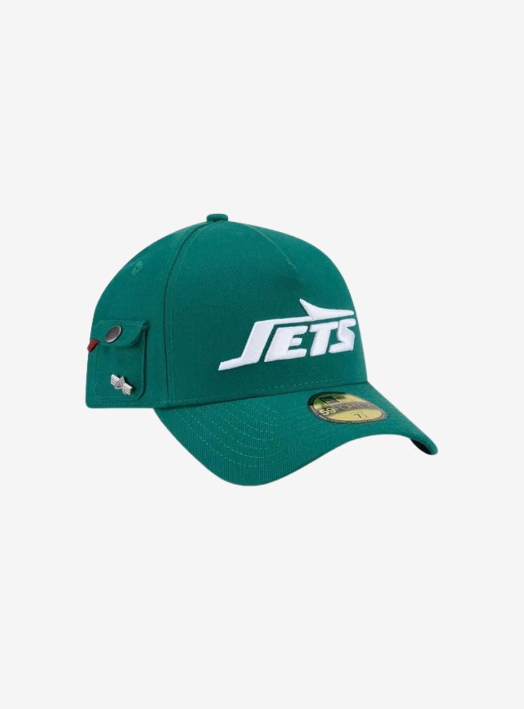 New Era New York Jets NFL Alpha Industries Black 59FORTY A-Frame Fitted Cap | ResellZone