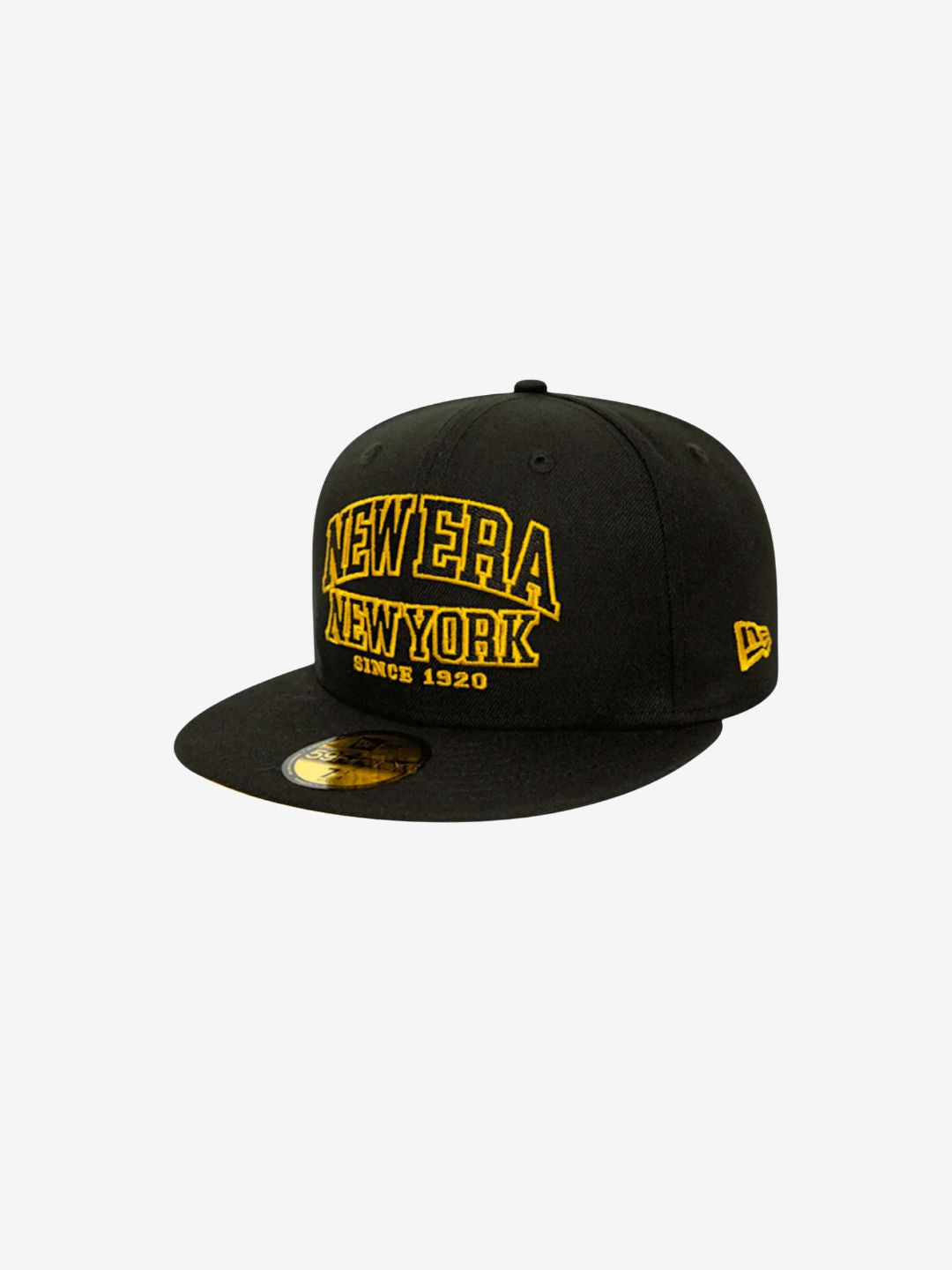 New Era New York Wordmark 100th Anniversary Black/Gold 59FIFTY Fitted Cap - 60503536 | ResellZone