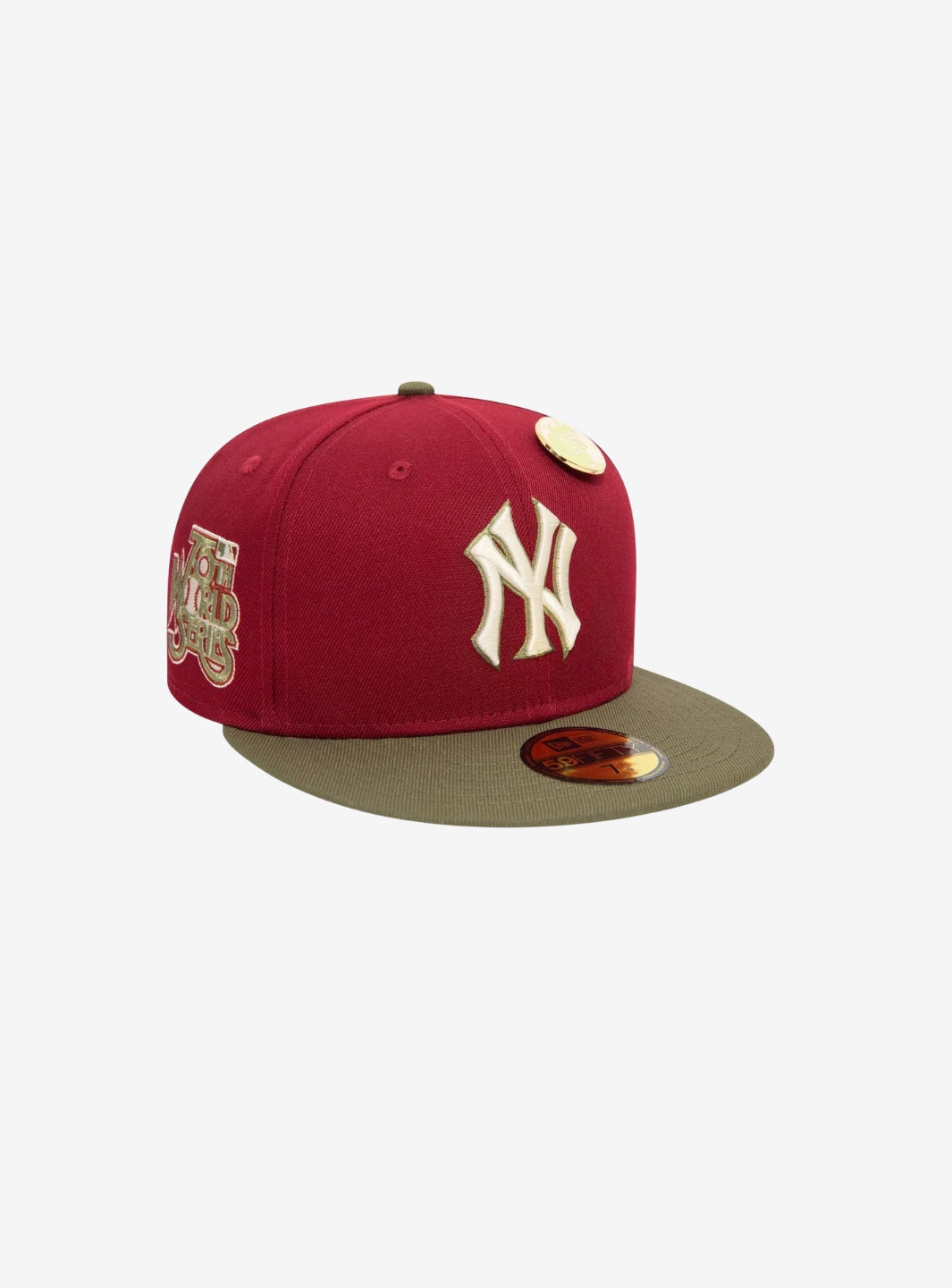 New Era New York Yankees 59FIFTY MLB Contrast Pin Red Cap | ResellZone