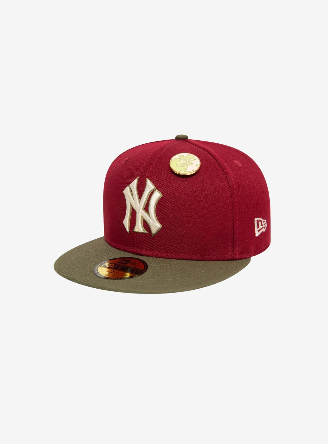 New Era New York Yankees 59FIFTY MLB Contrast Pin Red Cap | ResellZone