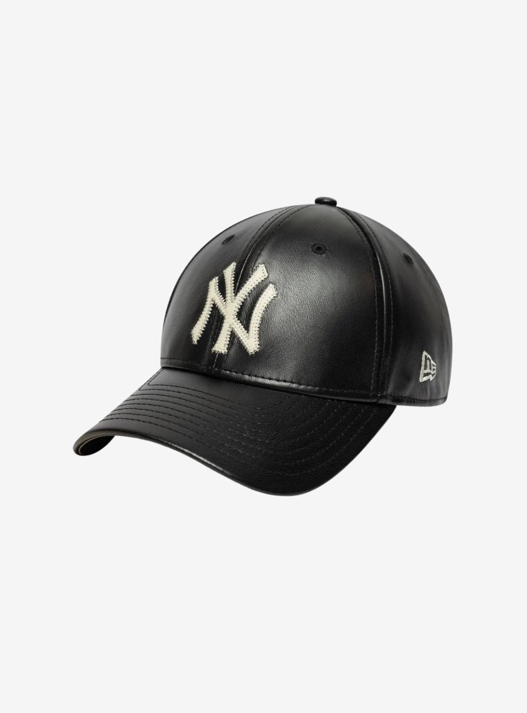 New Era New York Yankees Black IMG Leather 9FORTY Adjustable Cap | ResellZone