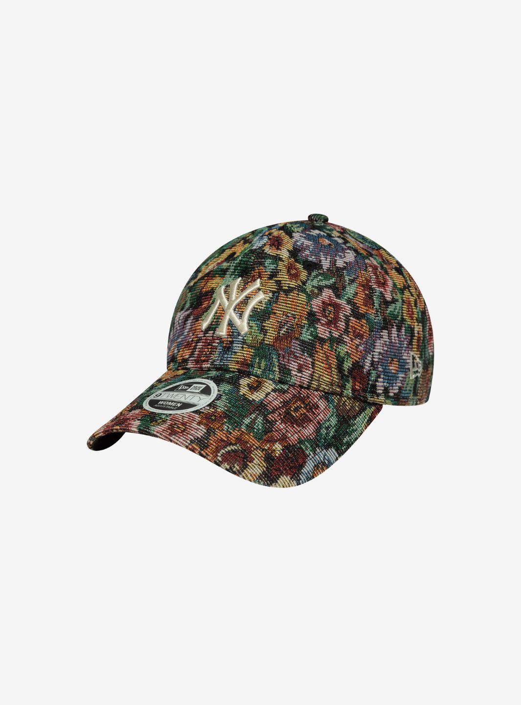 New Era New York Yankees Womens MLB Floral Black 9TWENTY Adjustable Cap | ResellZone