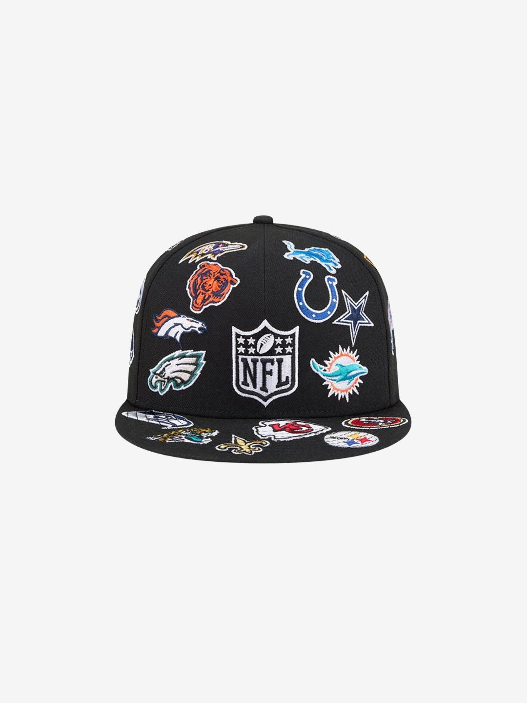 New Era NFL All Over Black 59FIFTY Fitted Cap - 60803237 | ResellZone