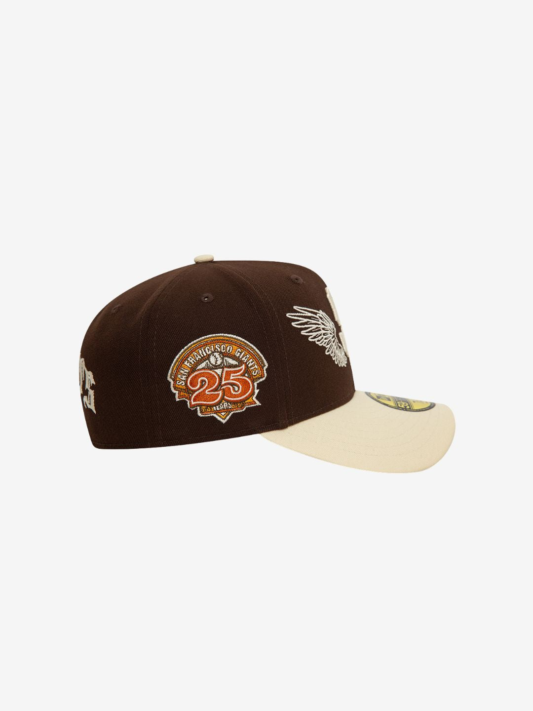 New Era San Francisco Giants MLB Team Wings Dark Brown 59FIFTY Fitted Cap | ResellZone