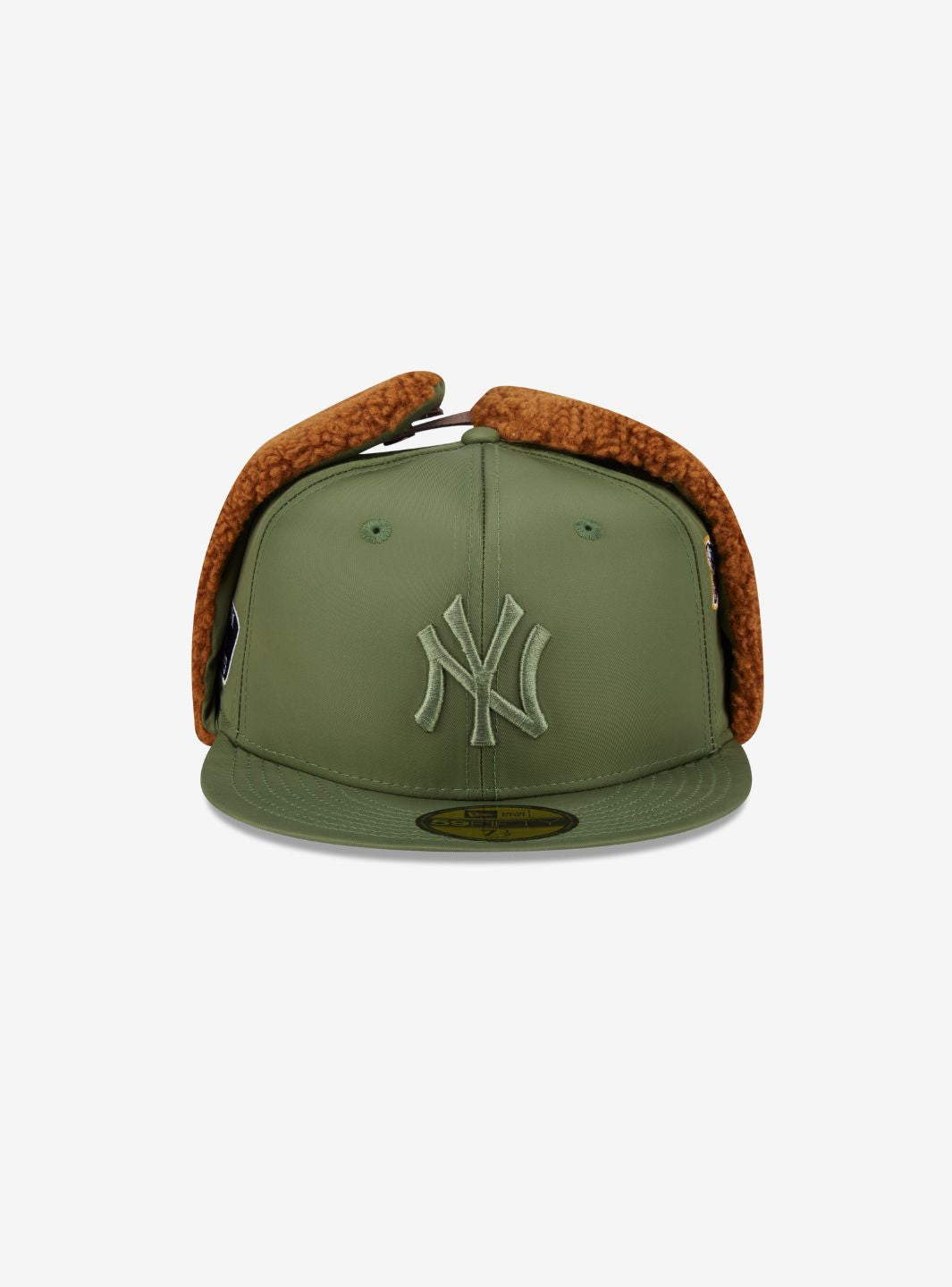 New Era x Alpha Industries 59FIFTY Olive Green Dog Ear Fitted Cap | ResellZone