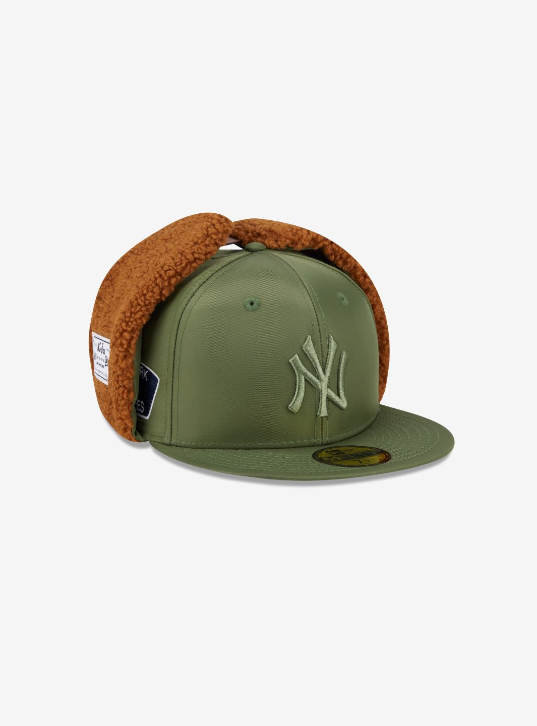 New Era x Alpha Industries 59FIFTY Olive Green Dog Ear Fitted Cap | ResellZone