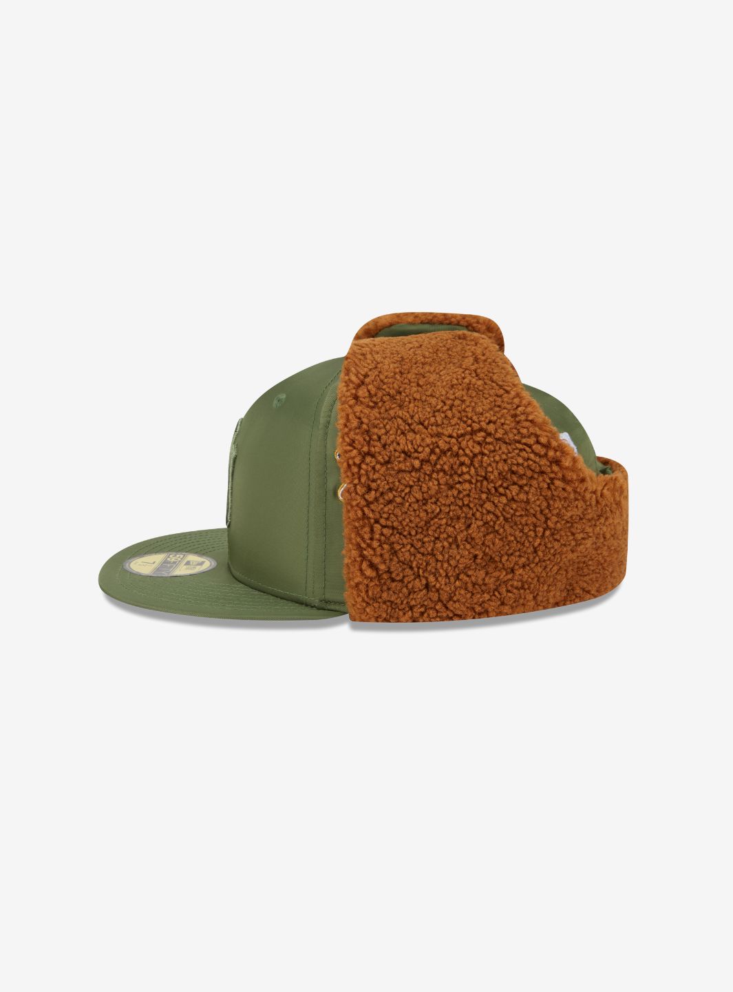 New Era x Alpha Industries 59FIFTY Olive Green Dog Ear Fitted Cap | ResellZone
