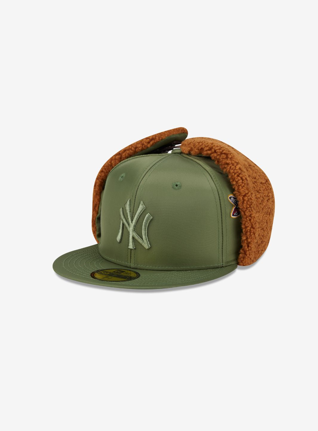 New Era x Alpha Industries 59FIFTY Olive Green Dog Ear Fitted Cap | ResellZone