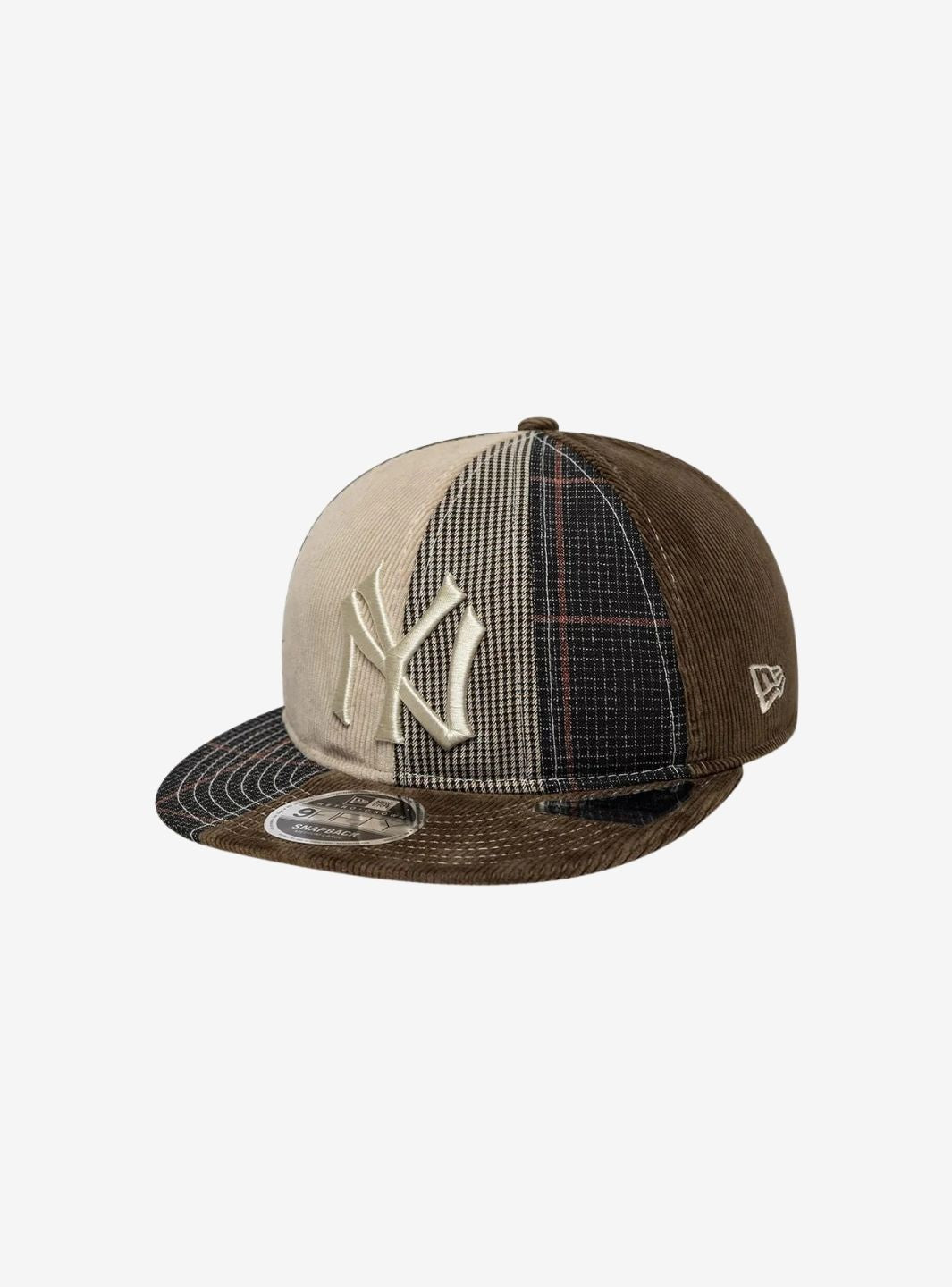 New Era Yankees MLB Patchwork Dark Brown Retro Crown 9FIFTY Adjustable Cap - 60915803 | ResellZone
