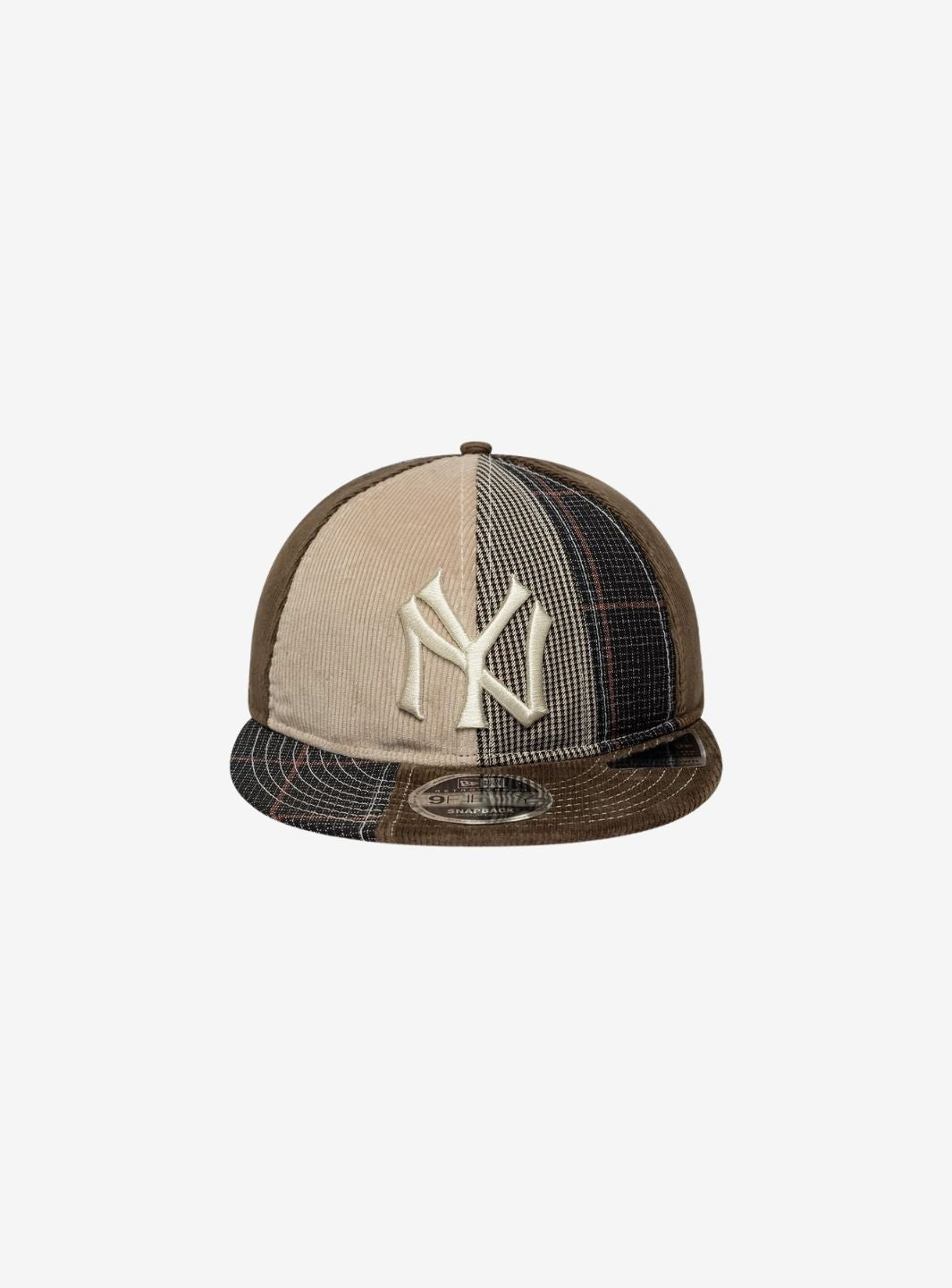 New Era Yankees MLB Patchwork Dark Brown Retro Crown 9FIFTY Adjustable Cap - 60915803 | ResellZone