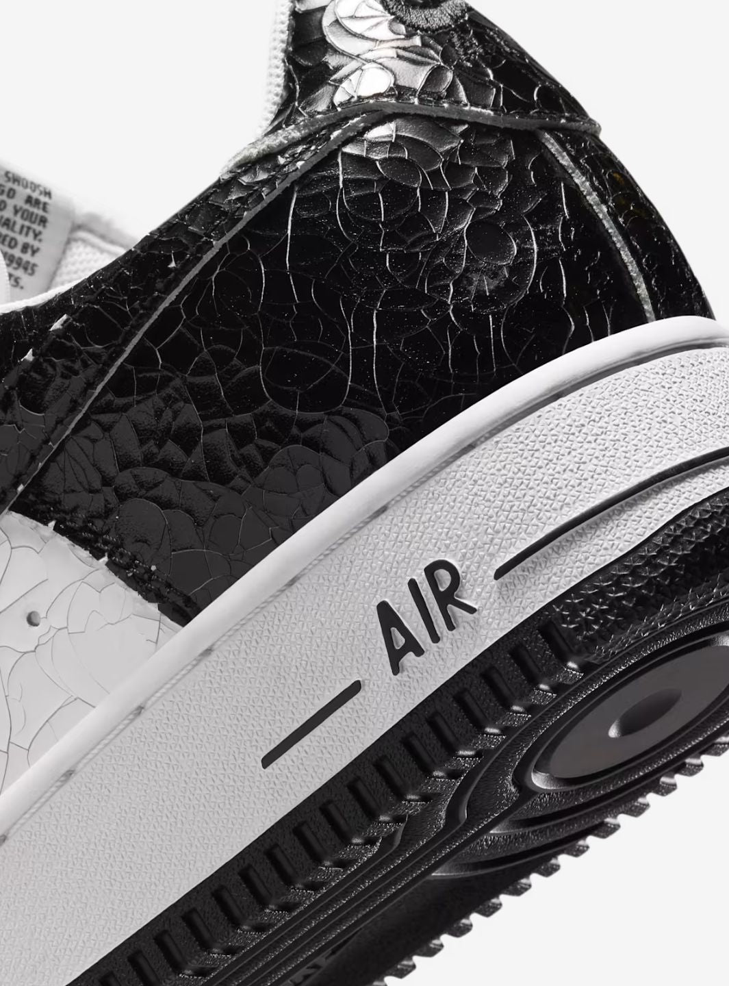 Nike Air Force 1 Low '01 Cracked Leather Black White - JA0248-001 | ResellZone