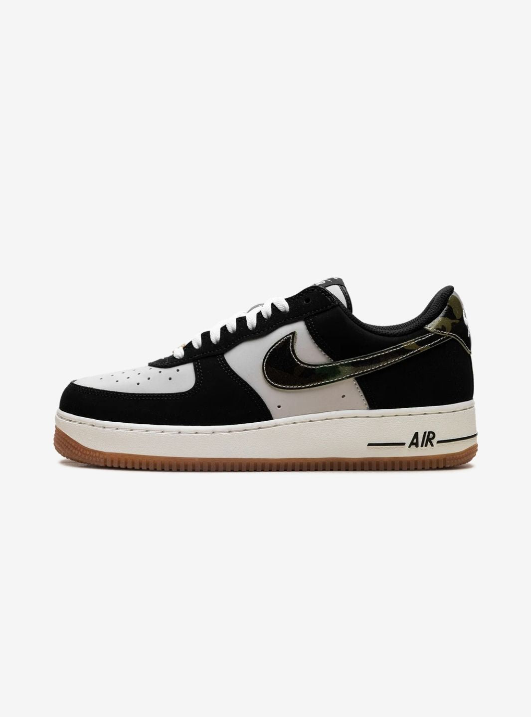 Nike Air Force 1 Low '07 LV8 Black Patent Camo Swoosh - HQ1967-100 | ResellZone