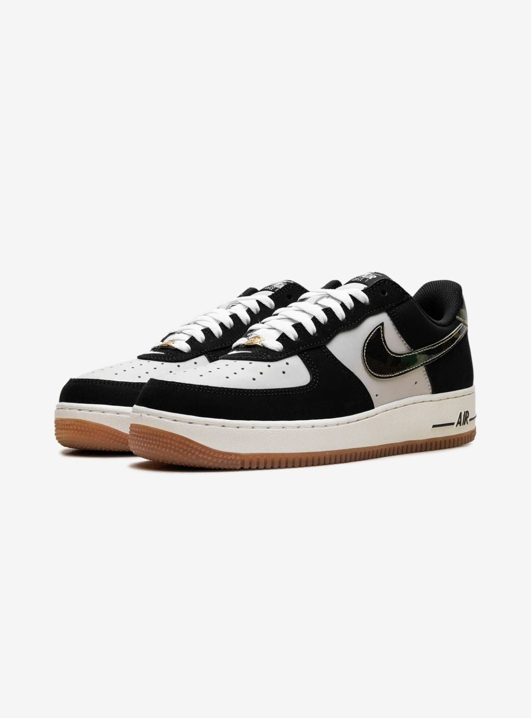 Nike Air Force 1 Low '07 LV8 Black Patent Camo Swoosh - HQ1967-100 | ResellZone